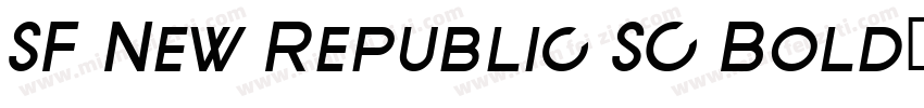 SF New Republic SC Bold字体转换
